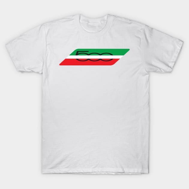 Fiat 500 Stripes T-Shirt by CreativePhil